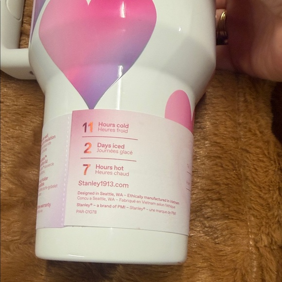 Stanley White Tumbler with Pink Heart valentine’s Day 2026 - Picture 5 of 8
